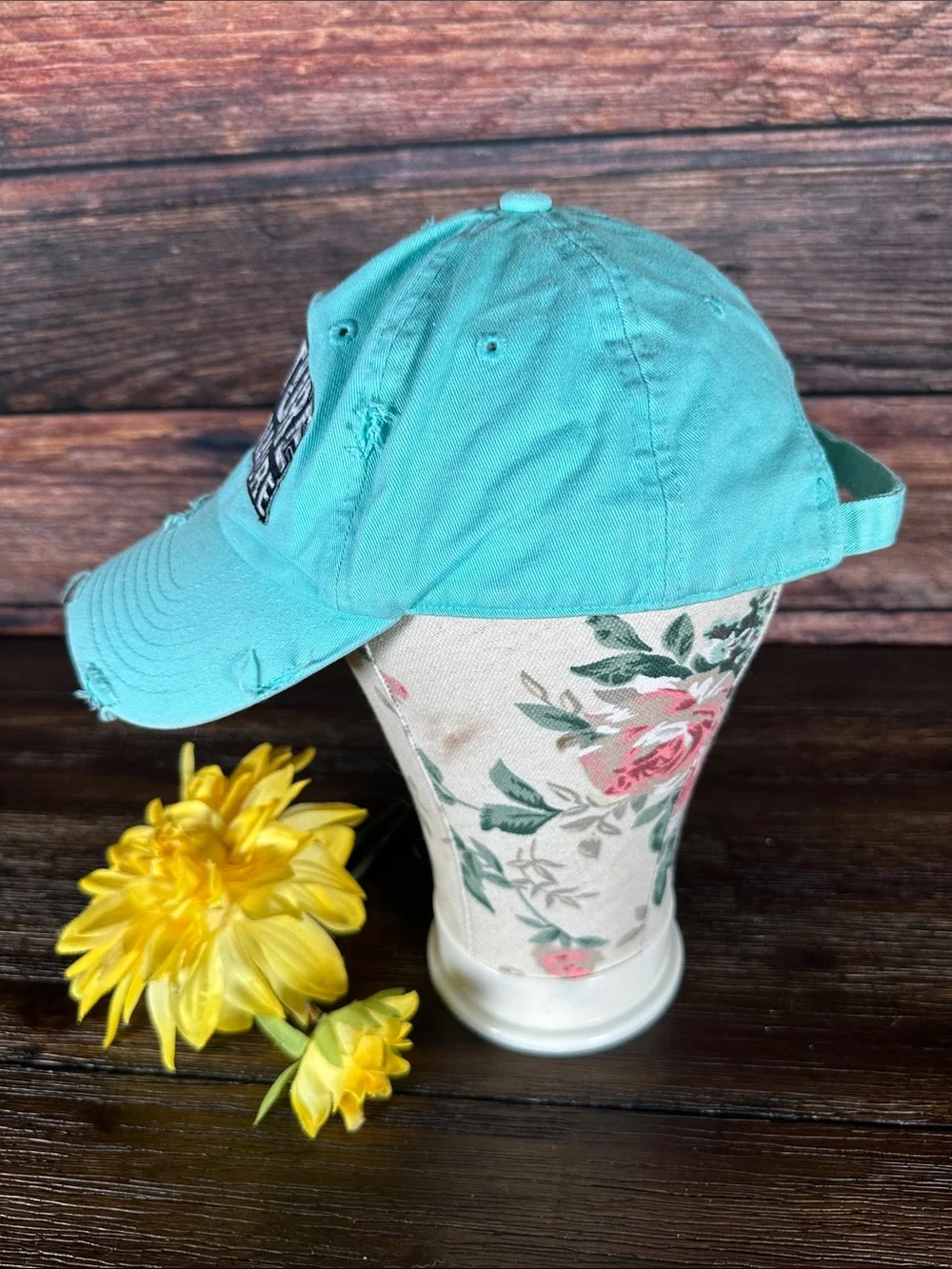 MV Dad Hats Turquoise 'Future Billionaire' Distressed Baseball Cap